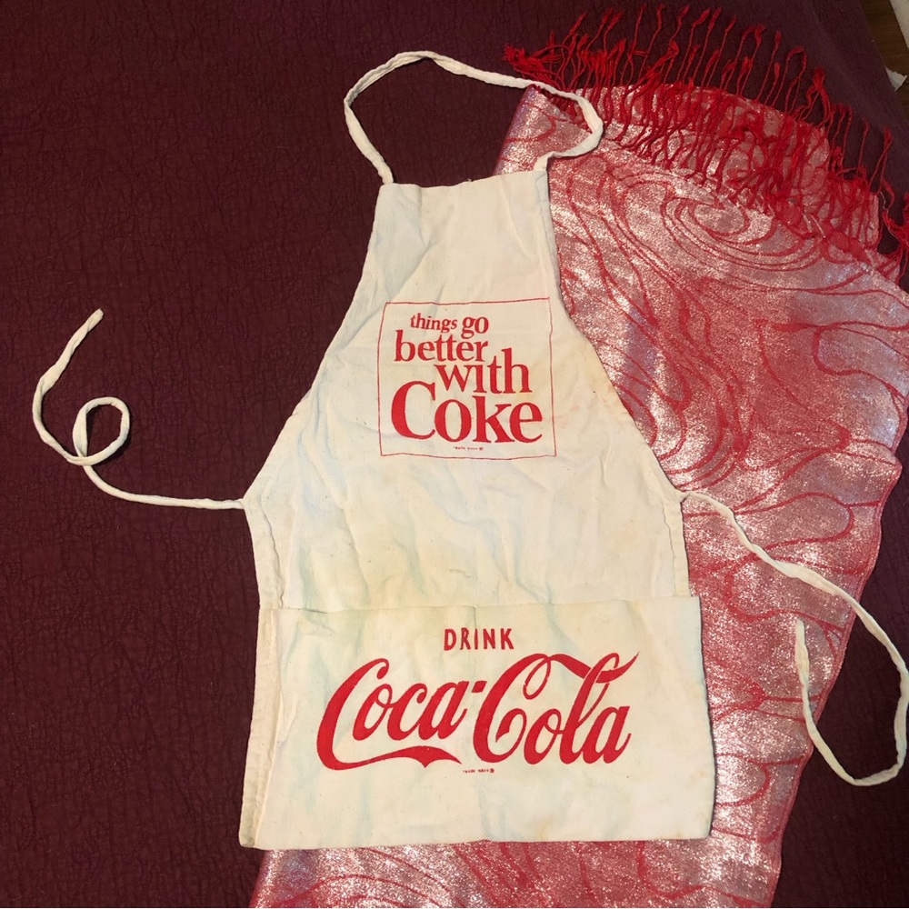 Vintage Things Go Better With Coke Apron